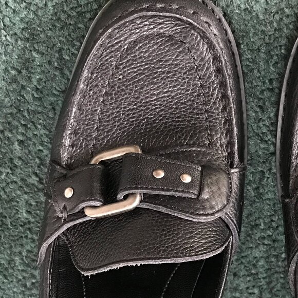 Franco Sarto Black Leather Slip-on Loafer - Size 8.5M - Picture 4 of 7